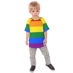 Lgbt Rainbow Pride Flag Kids  Raglan Tee