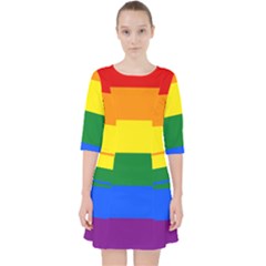 LGBT Rainbow Pride Flag Pocket Dress