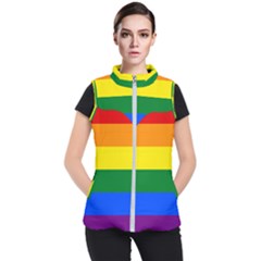 Lgbt Rainbow Pride Flag Women s Puffer Vest