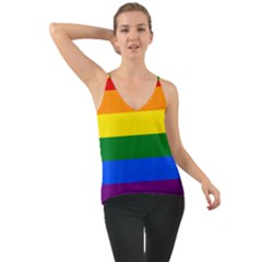 LGBT Rainbow Pride Flag Chiffon Cami