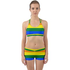 Lgbt Rainbow Pride Flag Back Web Gym Set