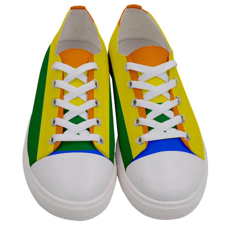 LGBT Rainbow Pride Flag Women s Low Top Canvas Sneakers