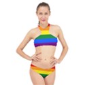 LGBT Rainbow Pride Flag High Neck Bikini Set View1