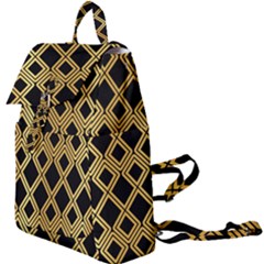 Arabic Pattern Gold And Black Buckle Everyday Backpack