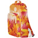 Autumn Background Maple Leaves Bokeh Double Compartment Backpack View1