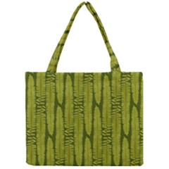 Fern Texture Nature Leaves Mini Tote Bag by Nexatart