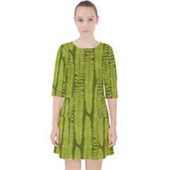 Fern Texture Nature Leaves Pocket Dress by Nexatart