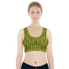 Fern Texture Nature Leaves Sports Bra With Pocket by Nexatart