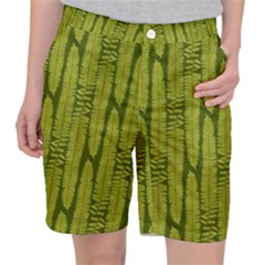 Fern Texture Nature Leaves Pocket Shorts by Nexatart