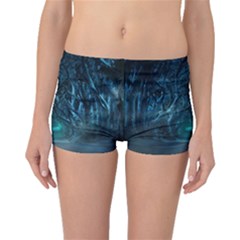 Trees Road Moonlight Avenue Boyleg Bikini Bottoms by Nexatart