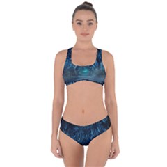 Trees Road Moonlight Avenue Criss Cross Bikini Set by Nexatart