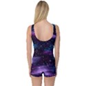 Background Space Planet Explosion One Piece Boyleg Swimsuit View2