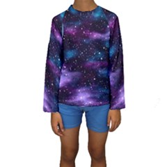 Background Space Planet Explosion Kids  Long Sleeve Swimwear by Nexatart