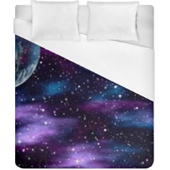 Background Space Planet Explosion Duvet Cover (california King Size) by Nexatart