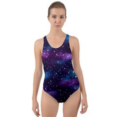 Background Space Planet Explosion Cut-out Back One Piece Swimsuit by Nexatart