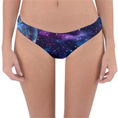 Background Space Planet Explosion Reversible Hipster Bikini Bottoms by Nexatart