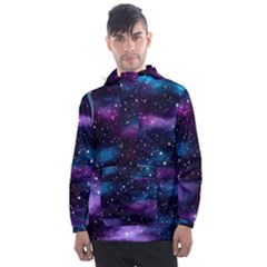 Background Space Planet Explosion Men s Front Pocket Pullover Windbreaker by Nexatart