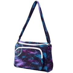 Background Space Planet Explosion Front Pocket Crossbody Bag by Nexatart