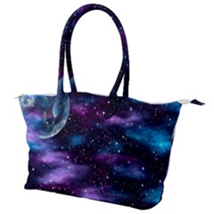 Background Space Planet Explosion Canvas Shoulder Bag by Nexatart