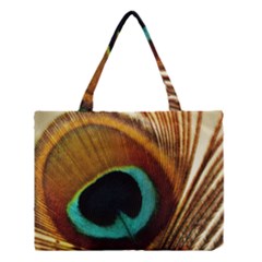 Feather Peacock Feather Peacock Medium Tote Bag by Nexatart