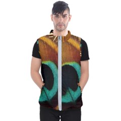 Feather Peacock Feather Peacock Men s Puffer Vest by Nexatart