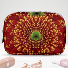 Flower Dahlia Red Petals Color Make Up Pouch (small) by Nexatart