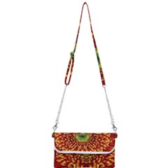 Flower Dahlia Red Petals Color Mini Crossbody Handbag by Nexatart