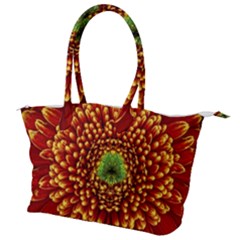 Flower Dahlia Red Petals Color Canvas Shoulder Bag by Nexatart