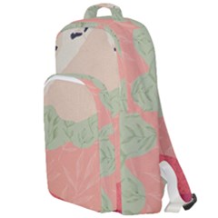 Blush Pink Landscape Double Compartment Backpack by charliecreates