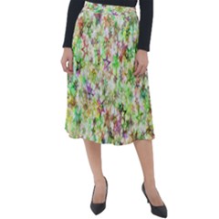 Background Christmas Star Advent Classic Velour Midi Skirt 