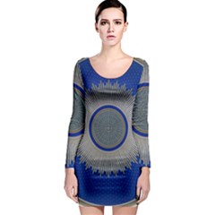 Vienna Central Cemetery Long Sleeve Bodycon Dress