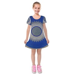 Vienna Central Cemetery Kids  Short Sleeve Velvet Dress by Nexatart