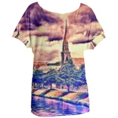 Castle Fortress Landmark Historical Women s Oversized Tee by Nexatart