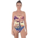 Castle Fortress Landmark Historical Tie Back One Piece Swimsuit View1