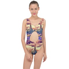 Castle Fortress Landmark Historical Center Cut Out Swimsuit by Nexatart