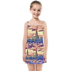 Castle Fortress Landmark Historical Kids  Summer Sun Dress by Nexatart