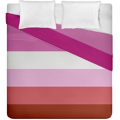 Lesbian Pride Flag Duvet Cover Double Side (king Size) by lgbtnation