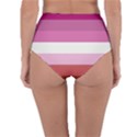 Lesbian Pride Flag Reversible High-Waist Bikini Bottoms View4