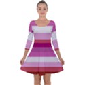 Lesbian Pride Flag Quarter Sleeve Skater Dress View1