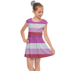 Lesbian Pride Flag Kids  Cap Sleeve Dress