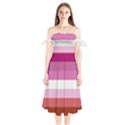 Lesbian Pride Flag Shoulder Tie Bardot Midi Dress View1