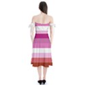 Lesbian Pride Flag Shoulder Tie Bardot Midi Dress View2