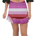 Lesbian Pride Flag Fishtail Mini Chiffon Skirt View1