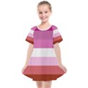 Lesbian Pride Flag Kids  Smock Dress View1