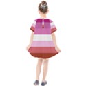 Lesbian Pride Flag Kids  Smock Dress View2