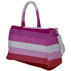 Lesbian Pride Flag Duffel Travel Bag