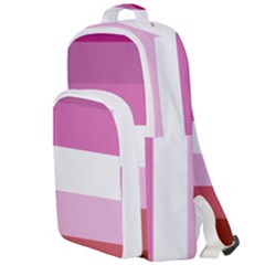 Lesbian Pride Flag Double Compartment Backpack