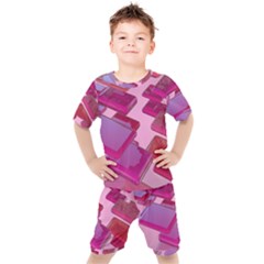 Render 3d Rendering Design Space Kids  Tee And Shorts Set by Pakrebo