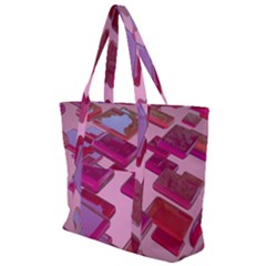 Render 3d Rendering Design Space Zip Up Canvas Bag by Pakrebo