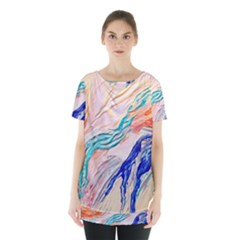 Paint Acrylic Paints Skirt Hem Sports Top by Pakrebo